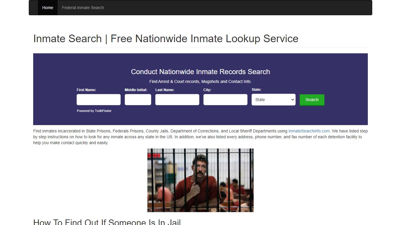 Inmate Search | Free Nationwide Inmate Lookup Service